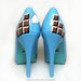Size US6.5 - Hand-Painted Super Mario Heels - Ready to Ship