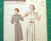Vintage Dress Pattern Butterick 5733 B38 W32 H41