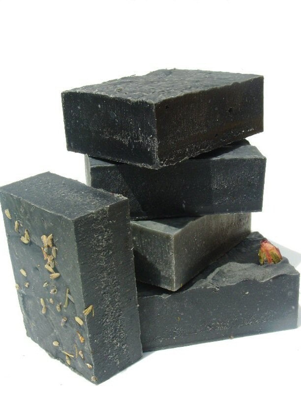 Pick Any 4 Varieties of My Specialty Charcoal Soap - 4 Full Sized Bars 