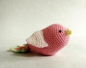 Crochet Bird Plush Toy You Choose Colors