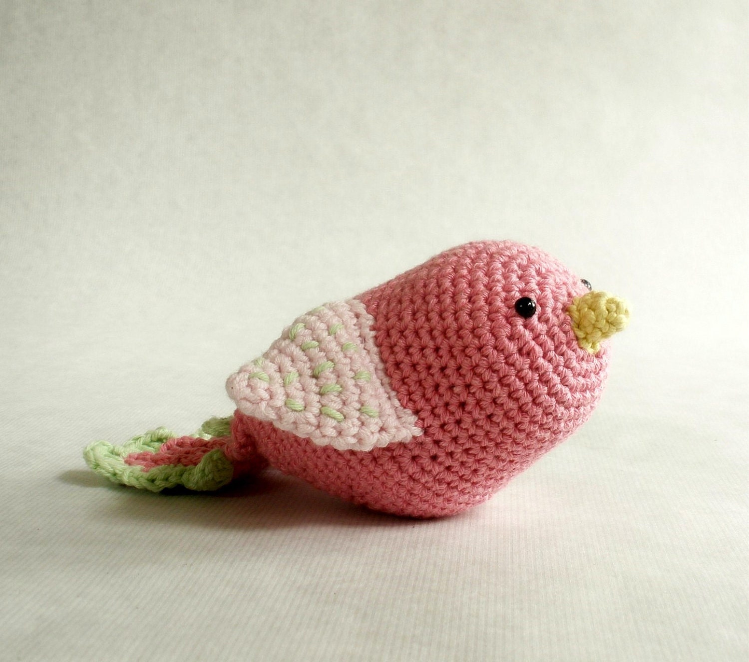 Crochet Bird Plush Toy You Choose Colors