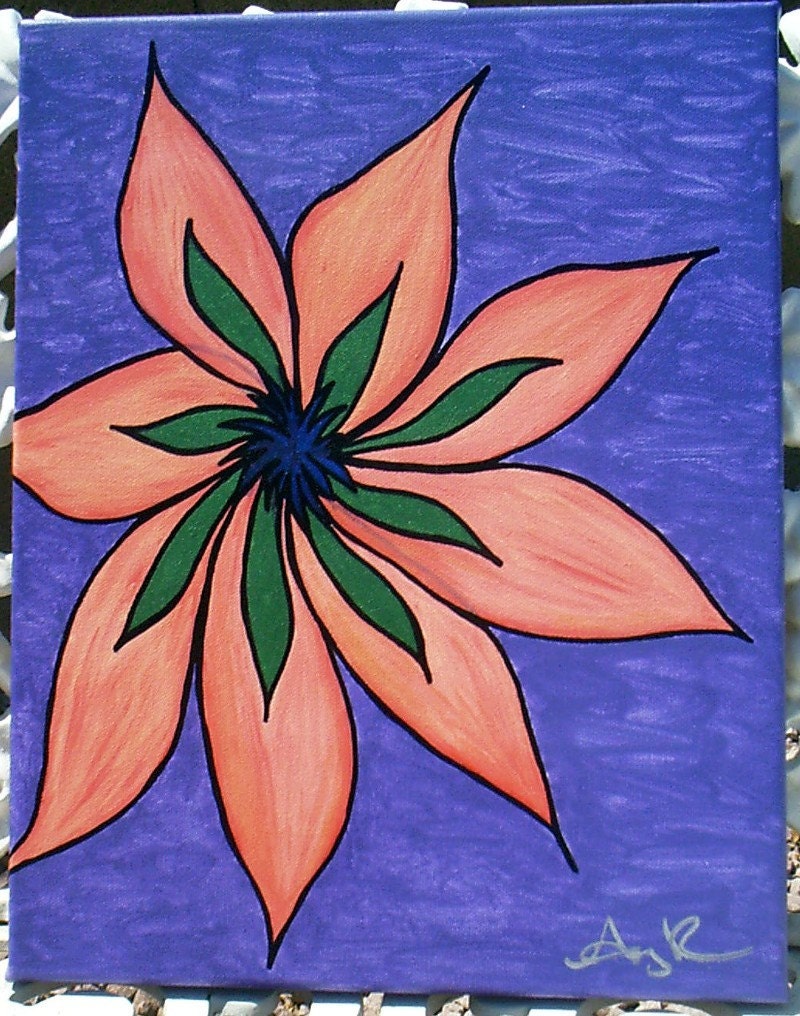 Decor Articulation original art acrylics and sharpie on canvas 11x14