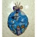 Bewitched Hand Painted Witch Full Moon Halloween Pendant