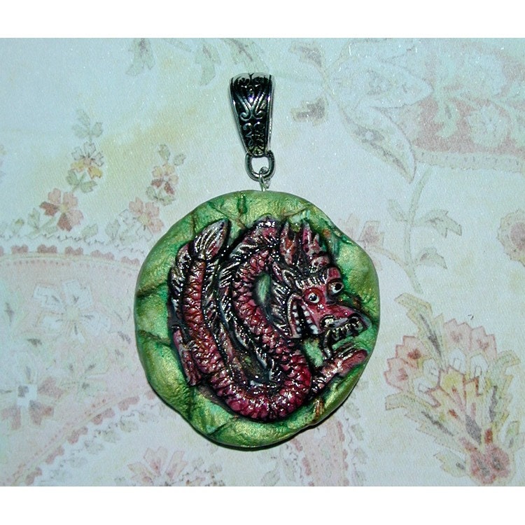 Good Luck Chinese Year of the Dragon Pendant
