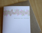 Wedding Day Wishes - Handmade Greeting Card