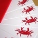 Red Crab - Handmade Flat Note Stationery - Set of 6