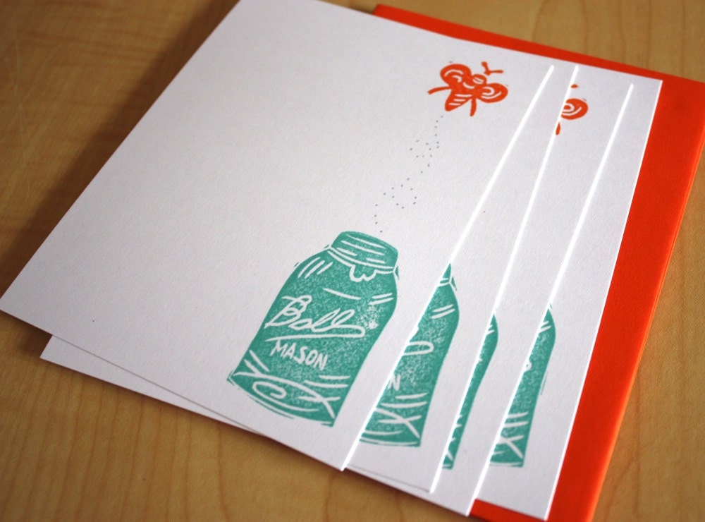 Mason Jar Gift Pack - Handmade Stationery, Recipe Cards and Tags