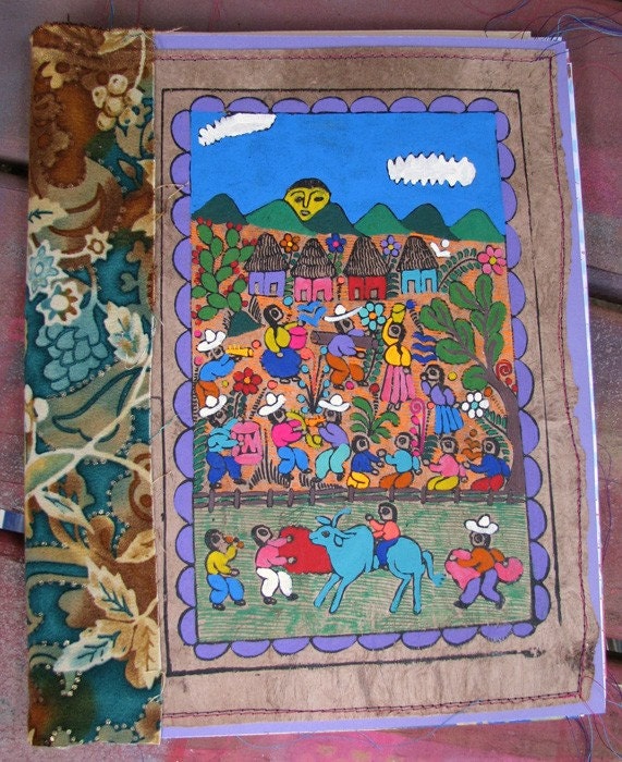 Mexican Papel Amate Art Journal - Ejido Buenos Aires