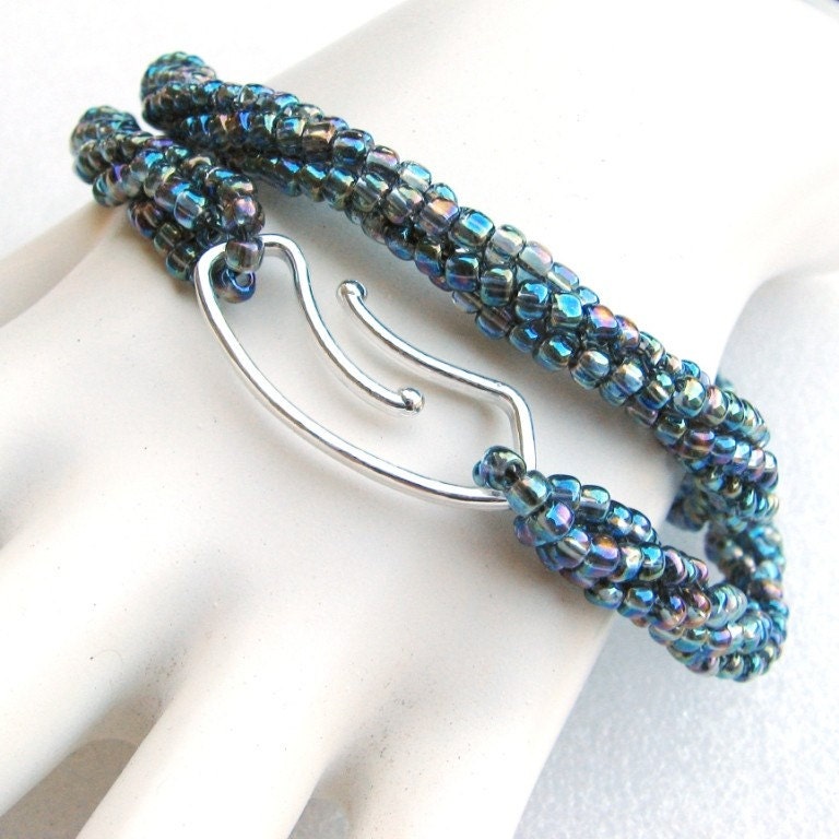 Beaded Rope Wrap in - Very Colorful - Smokey Grey (2525)