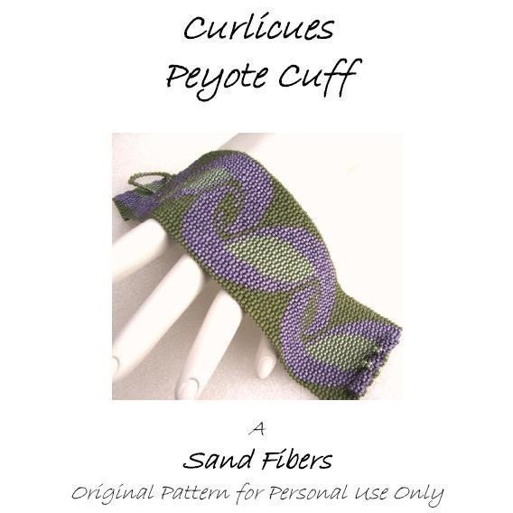 3 for 2 Program - Curlicues Peyote Cuff - For Personal Use Only PDF Pattern