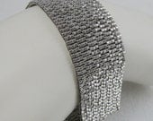 Palladium-plated Peyote Cuff / Bracelet  (2615) - A Sand Fibers Made-to-Order Creation