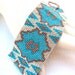 Cactus Blossom Peyote Cuff Bracelet (2291)