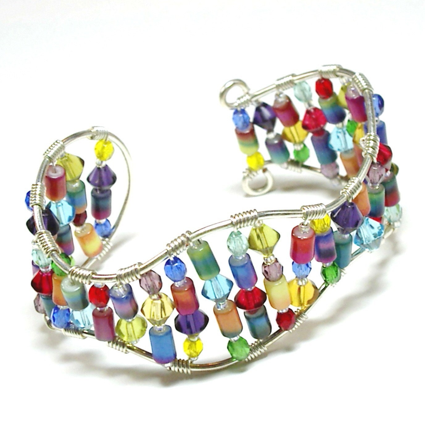 Polychromes Rainbow Cuff Bracelet