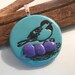 Bird Nest & Eggs Pendant handmade polymer clay jewelry