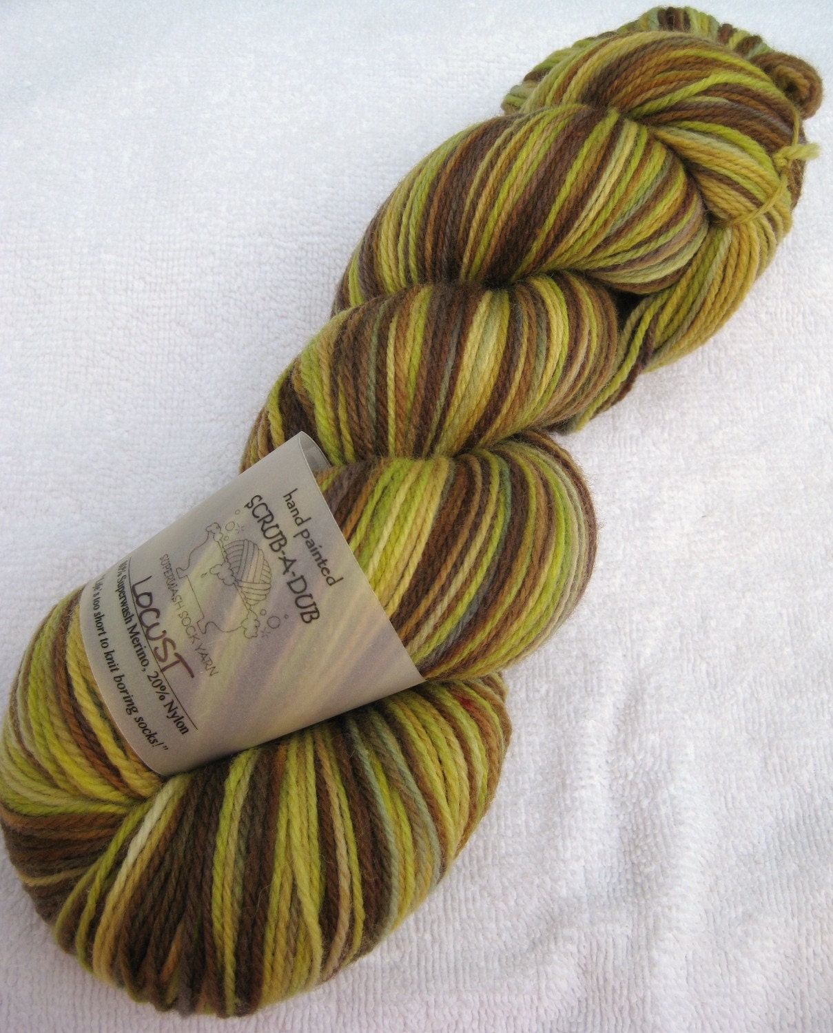 Superwash Sock Yarn in Locust