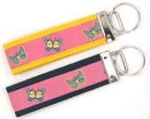 Breezy The Butterfly Key Fob in Gold OR Navy