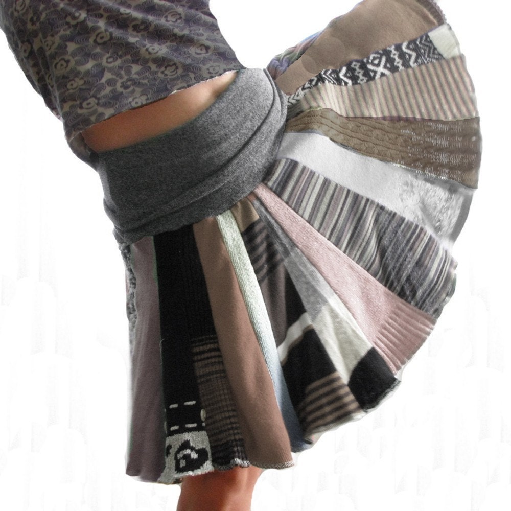 CUSTOM Neutral Tone Sweater Skirt - Adult Size