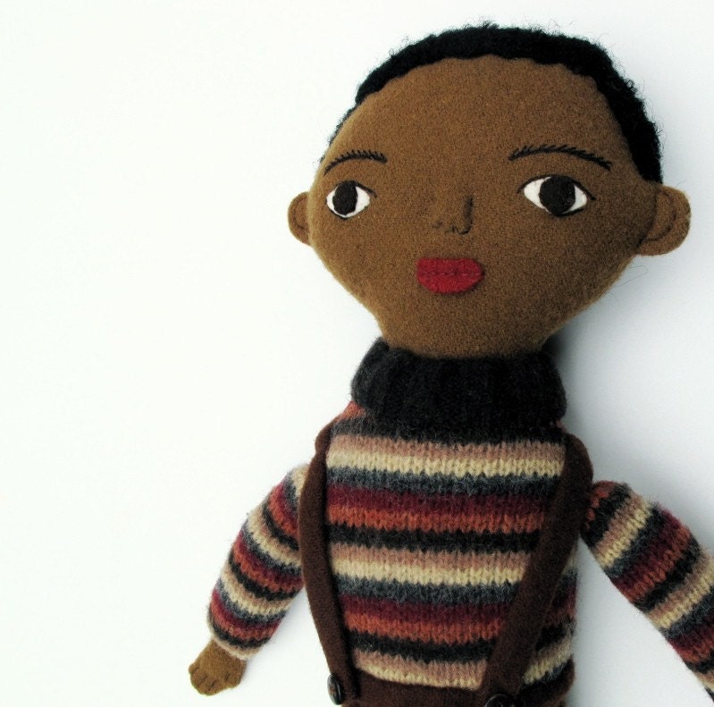 MLK SALE- 20% off- little guy 4- black boy doll