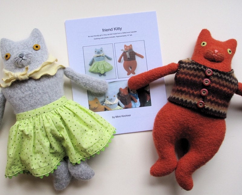 friend Kitty pdf Pattern Tutorial
