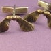 Bronze Maple  seed helicopter pod cuff links