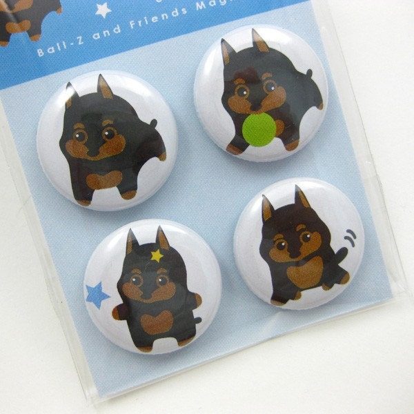 Miniature Pinscher Puppy Magnets - Mini Pin MAMP001