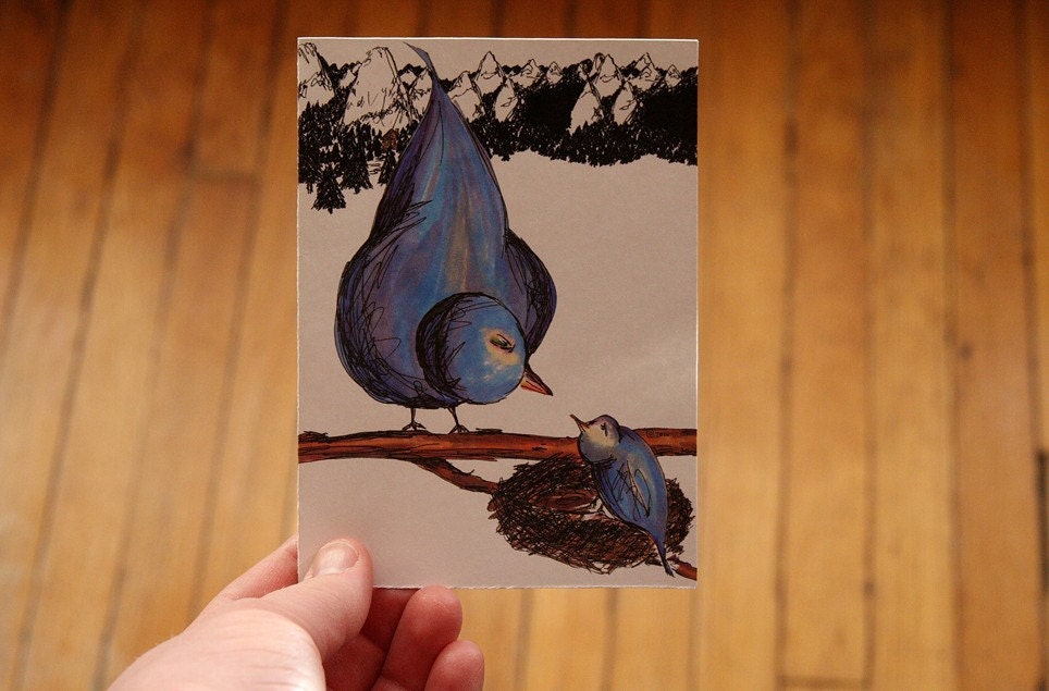 Mama Feed Me - note card