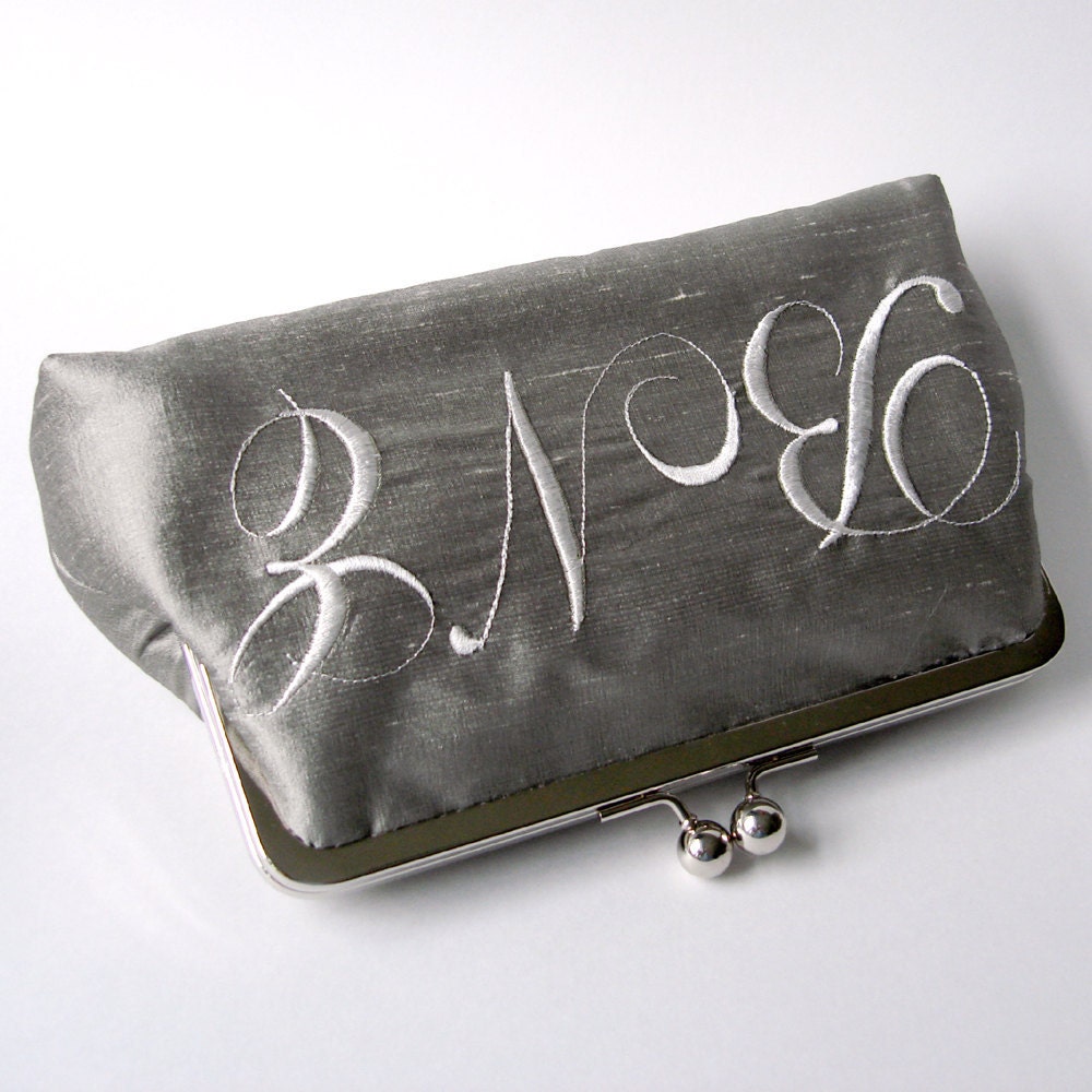 ADD ON- Monogram Option for Kisslock Frame Clutch Purses and Totes Bridesmaid Bride Wedding Gifts Preppy Prep Bridal
