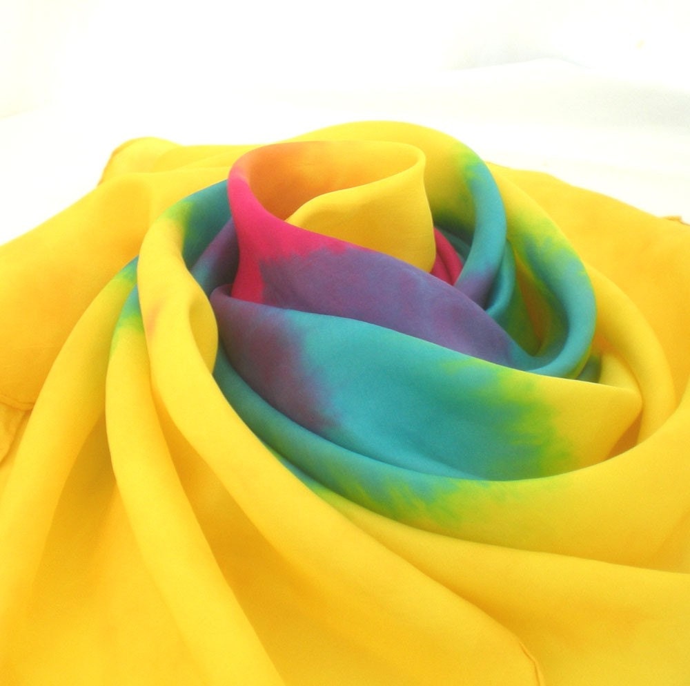 Playsilk Bright Rainbow Star Mandala