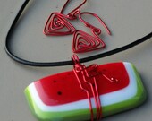red wrapped melon