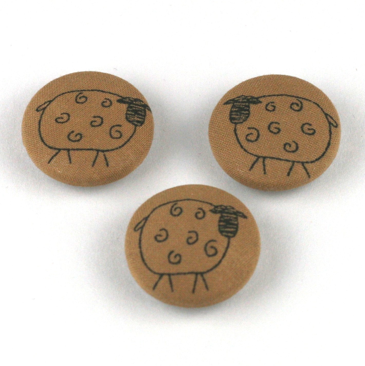 Primitive Sheep Magnets - Set of 3