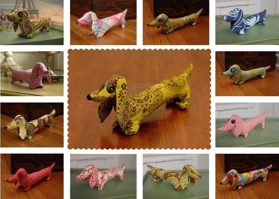 Fabric Dachshund Sewing Pattern-PDF