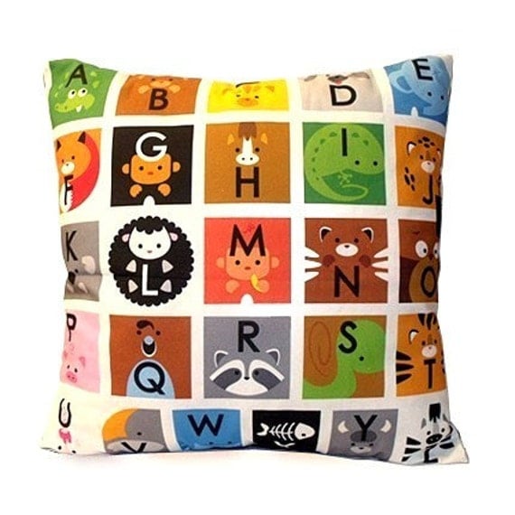 ABC Animals - Deluxe Pillow