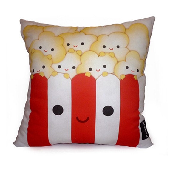 Decorative Pillow, Deluxe Pillow, Toy Pillow - Yummy Popcorn