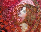 Aphrodite - Art Nouveau Love Goddess - Print