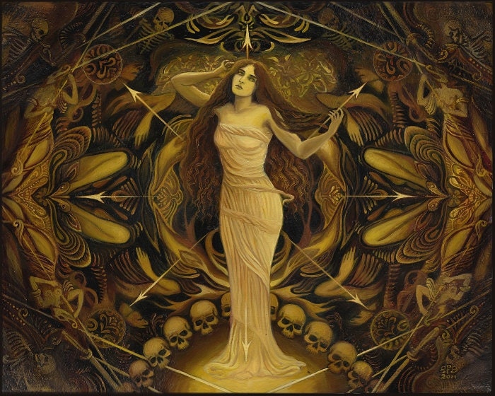 Eris Discordia Goddess of Chaos 11x14 Print