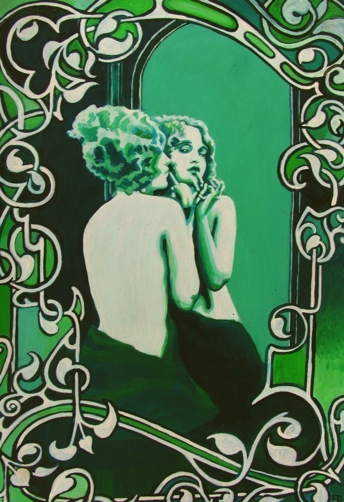 Art Nouveau Green