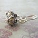 Earrings - sterling silver, Balinese silver - Silver Lotus