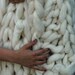 Giganto-blanket PATTERN - Custom Made huge, chunky, giant hand-knit blanket made from wool roving PDF