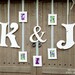 SHABBY CHIC WOODEN Letter Special, Vintage Cut Out Letters, Includes Two 24 inch Letters and One 16 inch Ampersand, Any Letters, Any Color