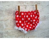 Sassy Pants Spotty Bottoms with Lace - Size - One Year