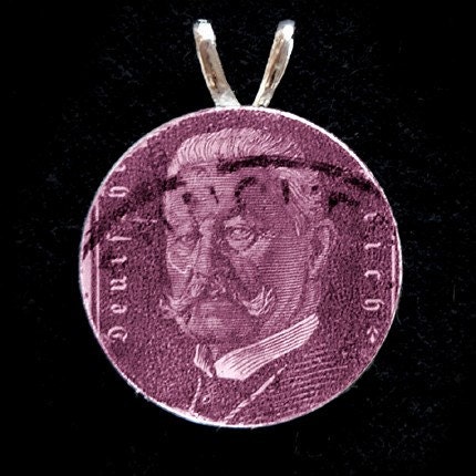 Postage Stamp Charm - Hindenburg