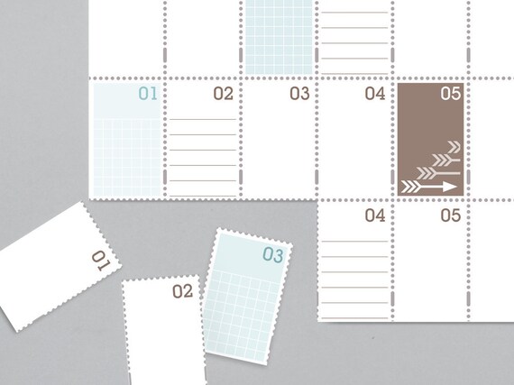 Stamp Sheet Wall Planner