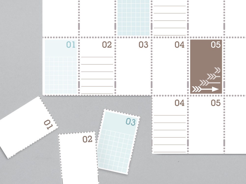 Stamp Sheet Wall Planner