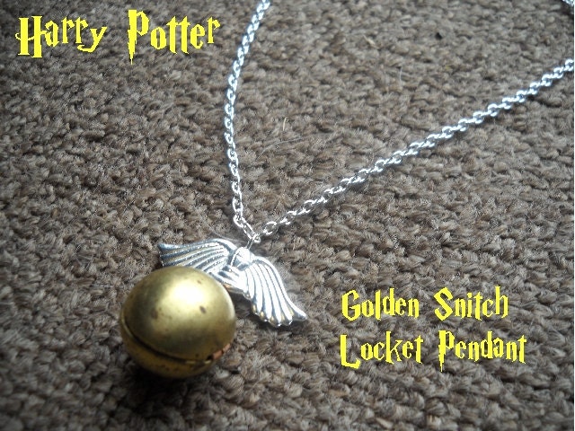 Harry Potter Golden Snitch Locket Necklace