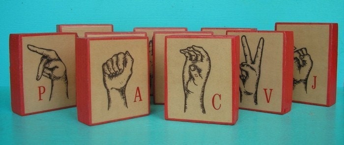 One Custom ASL Letter