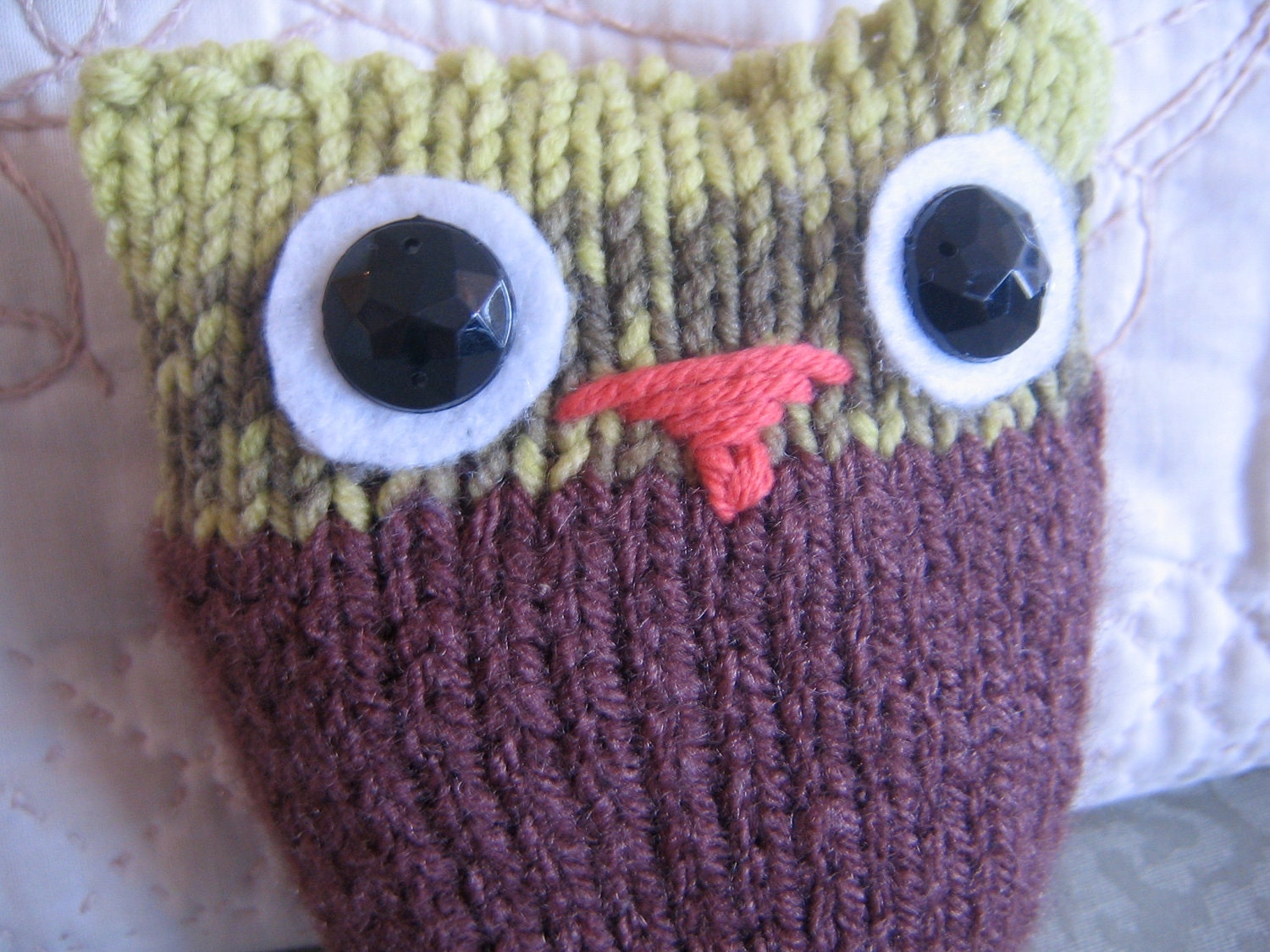 Woodland stuffed owl