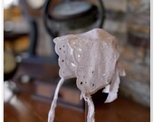 pink eyelet bonnet