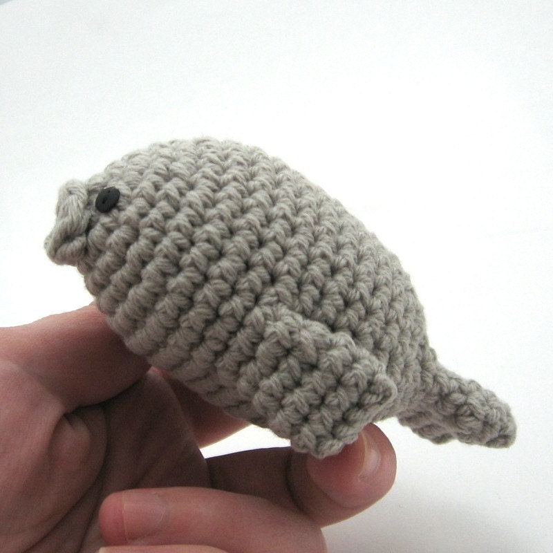 Manatee, Handmade Amigurumi Toy