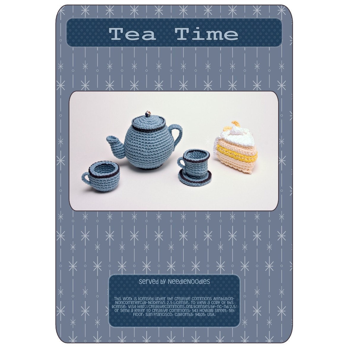 Amigurumi Tea Set Crochet Pattern PDF