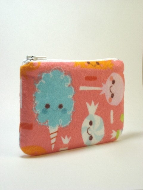 Small pouch---Cotton candy friends